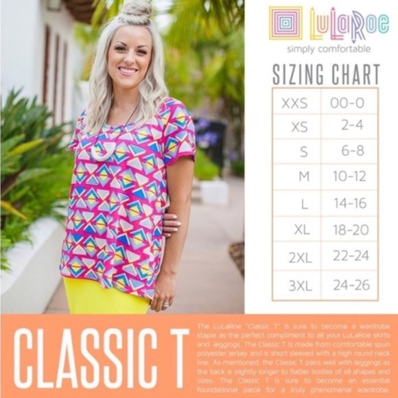 LuLaRoe classic tee teal ladybug NWT - Picture 5 of 5